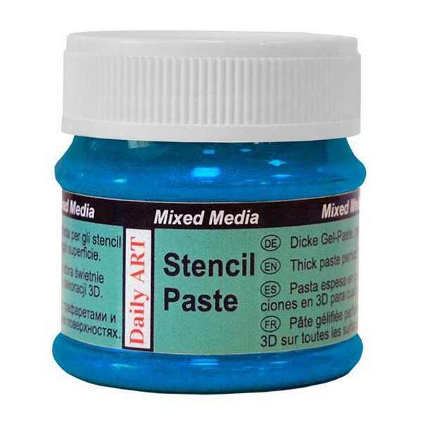 177312 DAILY ART STENCIL PASTE 50ML - PEARL BLUE 17703344 - Image 1
