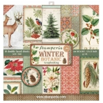 STAMPERIA WINTER BOTANIC PAPER BLOCK 30.5/30.5 CM - SBBL44