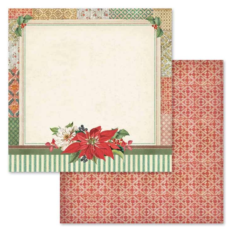 STAMPERIA WINTER BOTANIC PAPER BLOCK 30.5/30.5 CM - SBBL44 - Image 10