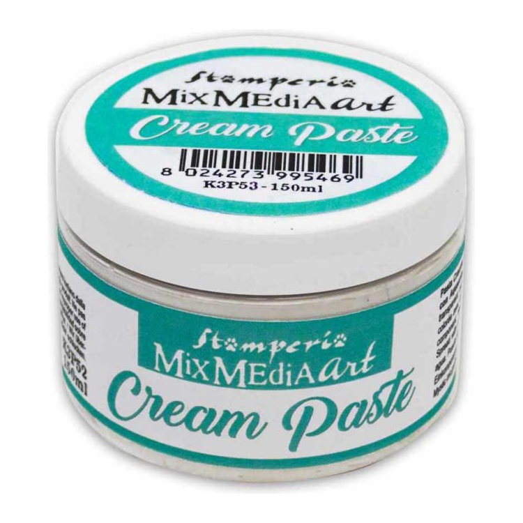 STAMPERIA CREAM PASTE WHITE 150ML. - K3P53 - Image 1
