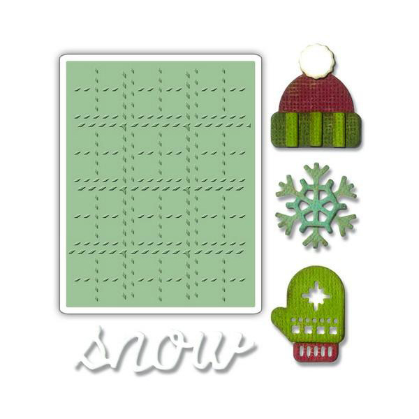 663098 SIZZIX SIDEKICK SET CUT DIES - WINTER - Image 1