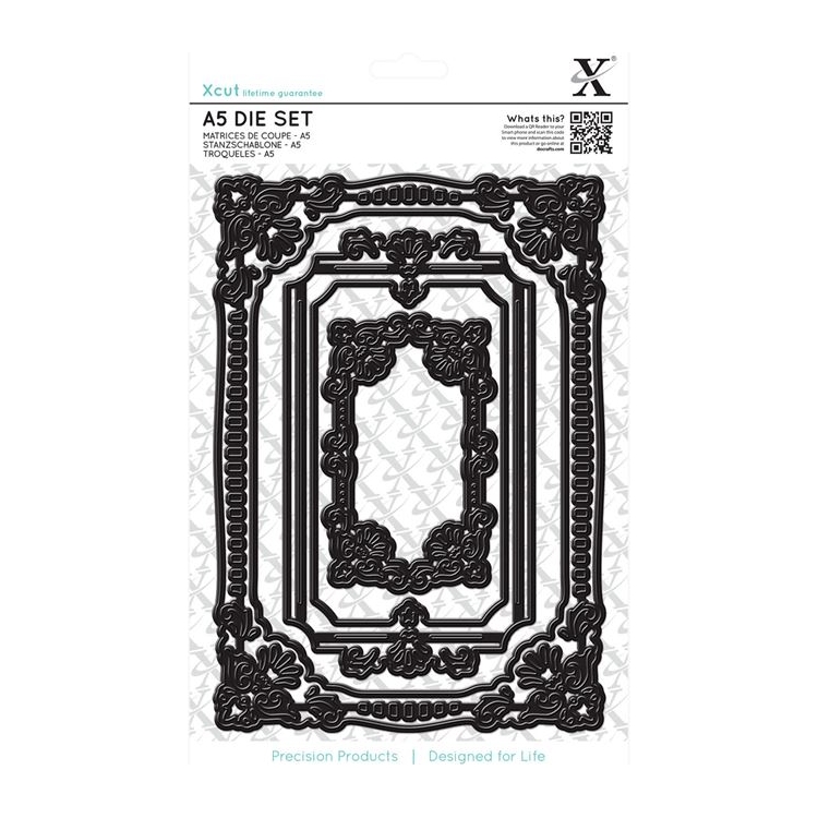 XCU 503250 DOCRAFTS CUTTING DIES-ORNATE FRAMES SQUARE XCU 503250 - Image 1