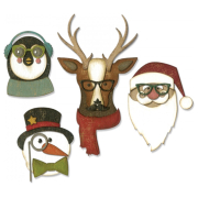 SIZZIX THINLITS CUT PUNCHES - COOL YULE