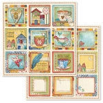 STAMPERIA PATCHWORK DESIGNER CARDBOARD 30.5/30.5CM - SBB572
