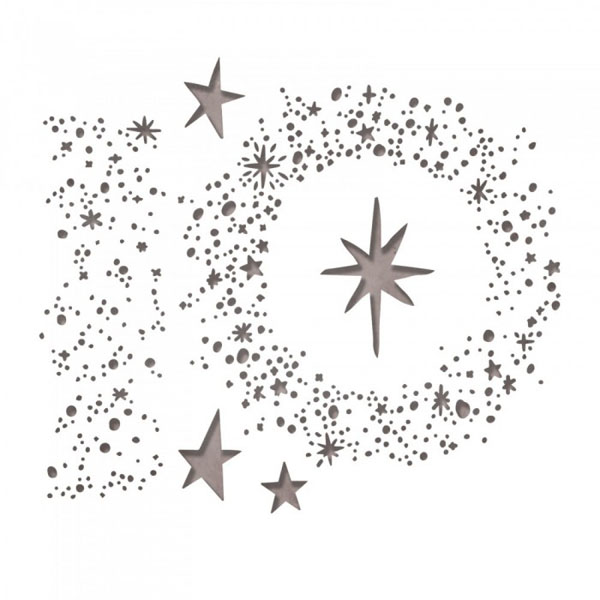 663117 SIZZIX THINLITS CUT DIES - SNOWY STARS - Image 1