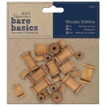 DOCRAFTS WOODEN REELS FOR DECORATION 22 PCS ASSORTED-PMA 174603