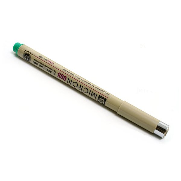 005290 SAKURA PIGMA MICRON FINE PEN 005 GREEN - XSDK005#29 - Image 1