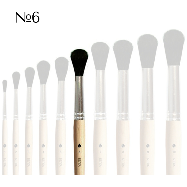 135330 SQUIRREL SQUIRREL BRUSH ROUND No6 - Image 1