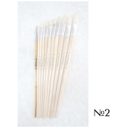STANDART BRUSH BRUSH FLAT WITH LONG HANDLE No2