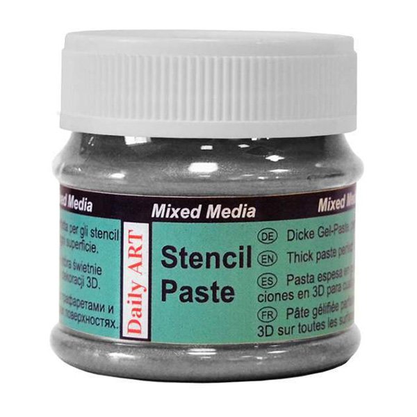 177121 DAILY ART STENCIL PASTE 50 ML - PEARL BLACK 17703121 - Image 1