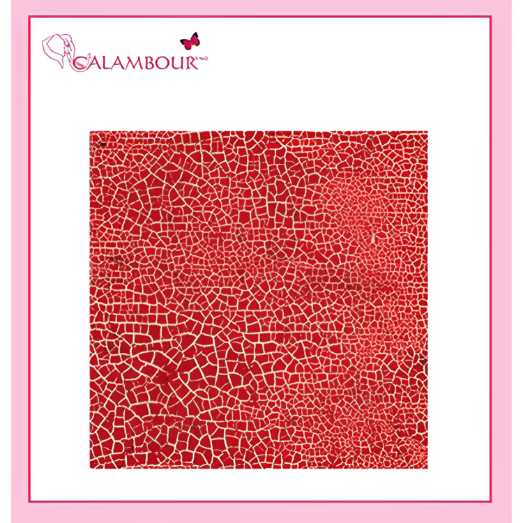 3Dk5 (1) CALAMBOUR 3D PAINT WITH CRACKING EFFECT 100 ML 3DK5 - RED - Image 1