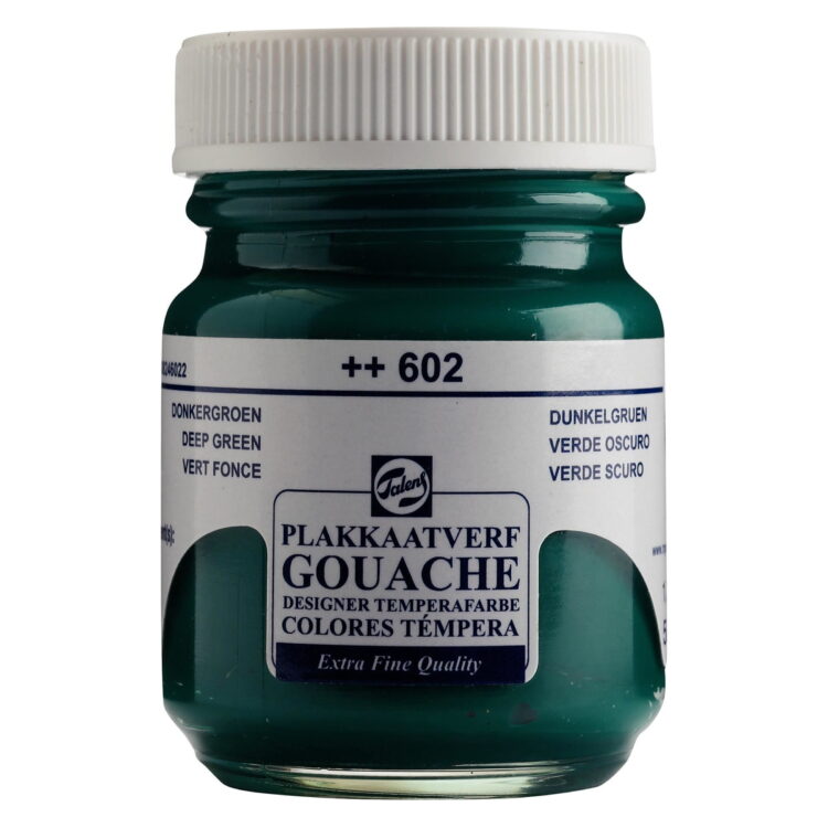 TALENS TEMPERA PAINT 50 ML.- DARK GREEN - Image 1