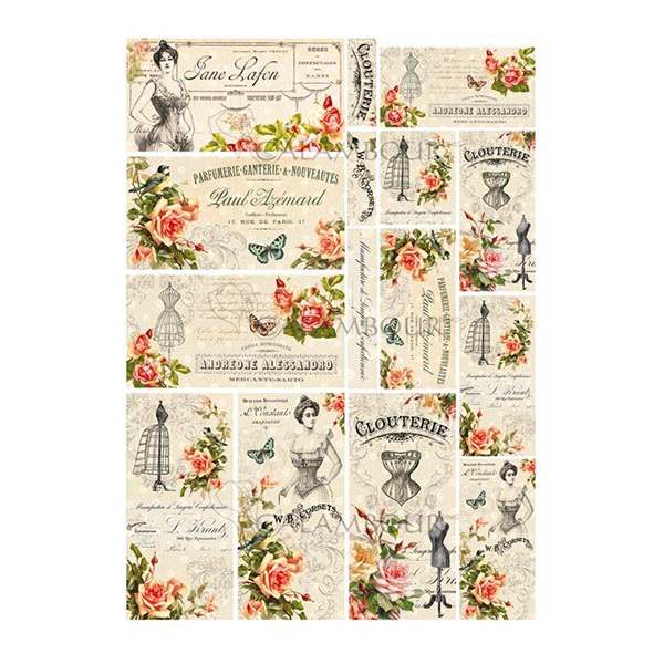 700040 CALAMBOUR DECOUPAGE PAPER A4 - TT 004 - Image 1