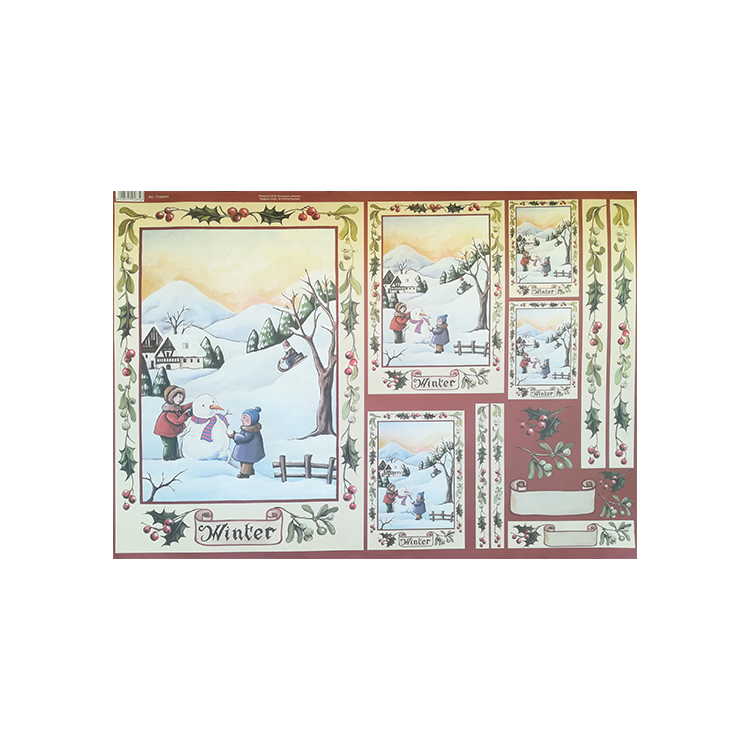 710044 MAIMERI DECOUPAGE PAPER 70/50 CM - WINTER - Image 1