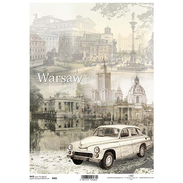 882 ITD COLLECTION DECOUPAGE RICE PAPER A4 - R0882 - Image 1