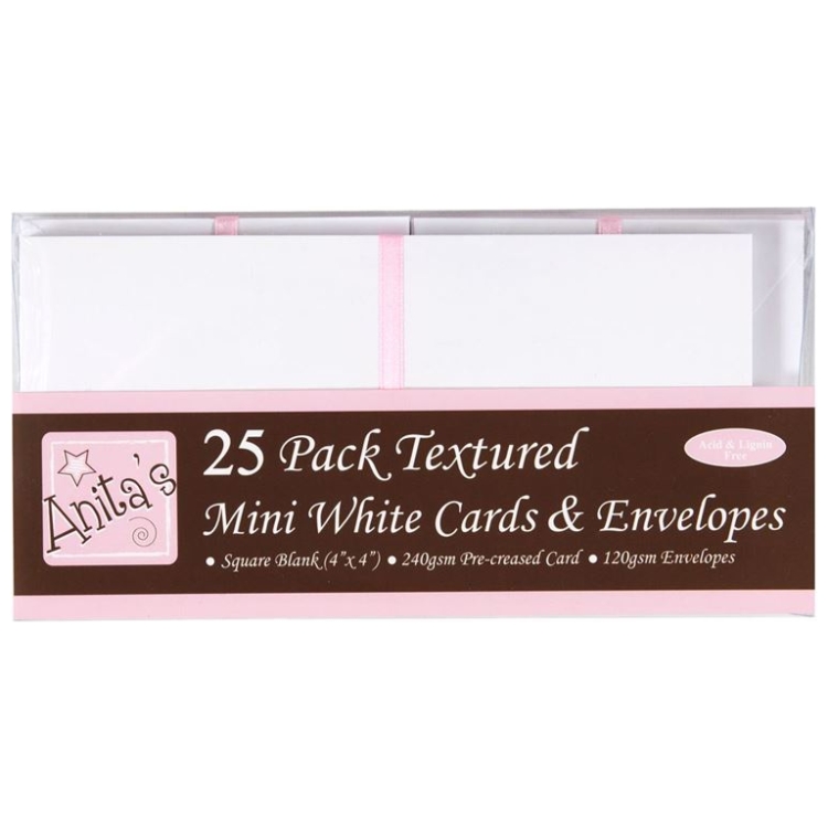 ANT 1515000 DOCRAFTS CARDS WITH ENVELOPES 10/10 25 PCS. WHITE - ANT 1515000 - Image 1