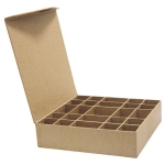 DECOPATCH BOX WITH 25 PAPIER-MÂCHÉ COMPARTMENTS - BT004O