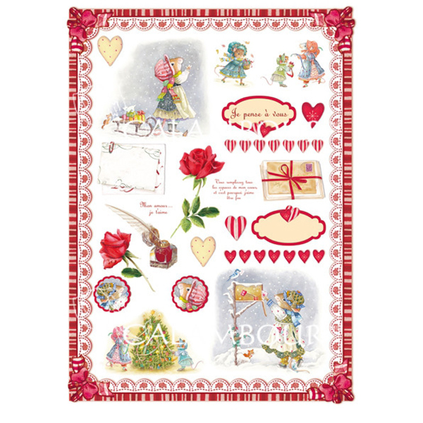 DGR 197 CALAMBOUR DECOUPAGE PAPER 48/33 CM - DGR 197 - Image 1