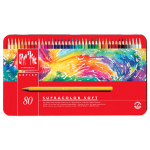 CARAN D'ACHE WATERCOLOR PENCILS SUPRACOLOR SET 80 COLORS