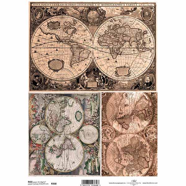 R368 small ITD COLLECTION DECOUPAGE RICE PAPER A4 - R0368 - Image 1