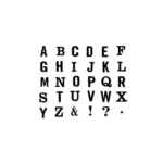 STAMPERIA WOODEN STAMPS FOR DECORATION - ALPHABET SMALL WTKAZA