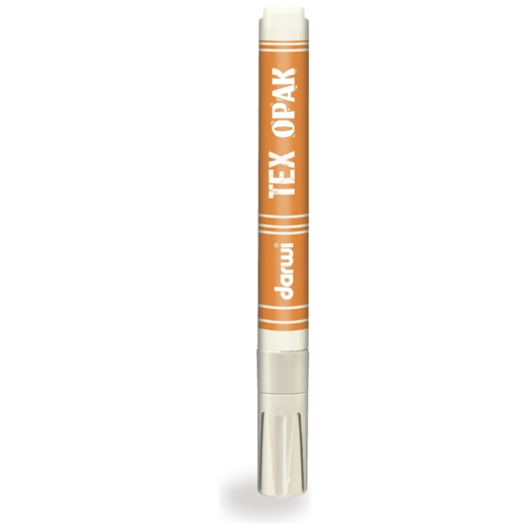 t white DARWI TEXTILE DARK BASE MARKER - WHITE - Image 1