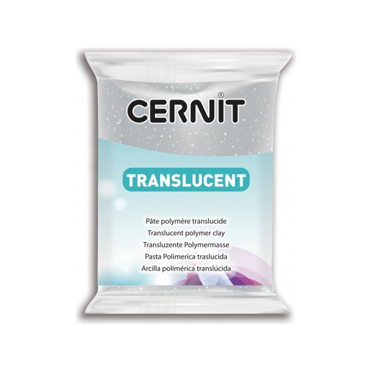 080 CERNIT TRANS SILVER WITH GLITTER 56 G - Image 1