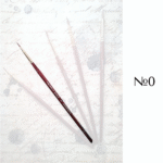 PAINTING SABLE BRUSH ROUND WITH FINE TIP No0