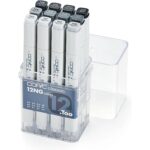 COPIC MARKER SET - NEUTRAL GRAY COLORS 12 COLORS