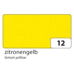 FOLIA 3D RUBBERIZED PAPER 20/29CM 2MM YELLOW LEMON