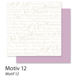 FOLIA DESIGN PAPER 30.5/30.5 190 G ROMANCE 12