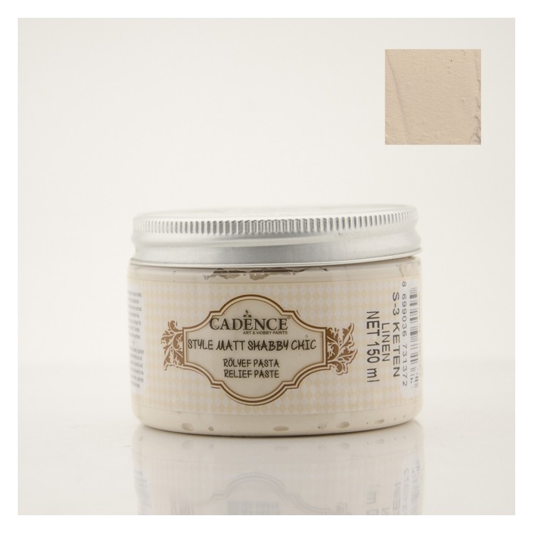 CADENCE EMBOSSED PASTE SHABBY CHIC 150 ML. - LINEN S-3 - Image 1