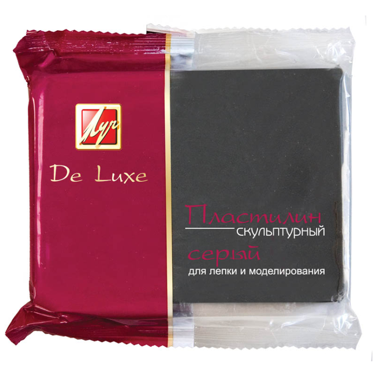 LENINGRAD SCULPTURAL PLASTICINE DE LUXE GRAY 300 G - Image 1