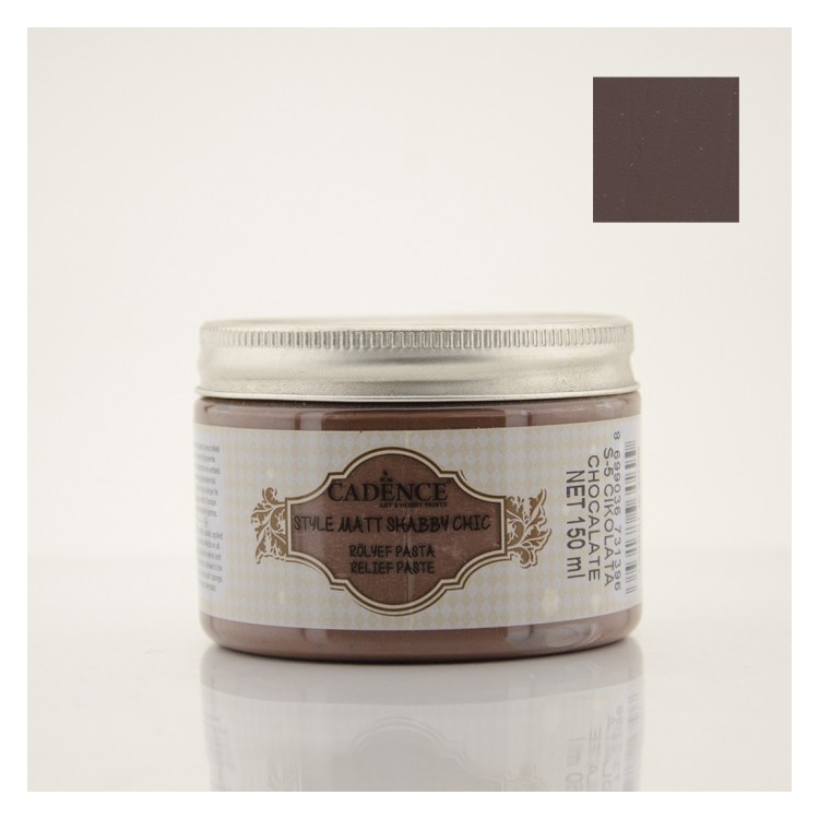 CADENCE EMBOSSED PASTE SHABBY CHIC 150 ML. - CHOCOLATE S-5 - Image 1