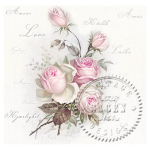 SAGEN VINTAGE DECOUPAGE NAPKINS 33/33 CM - 80015