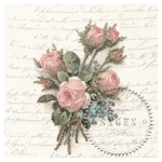SAGEN VINTAGE DECOUPAGE NAPKINS 33/33 CM - 80071