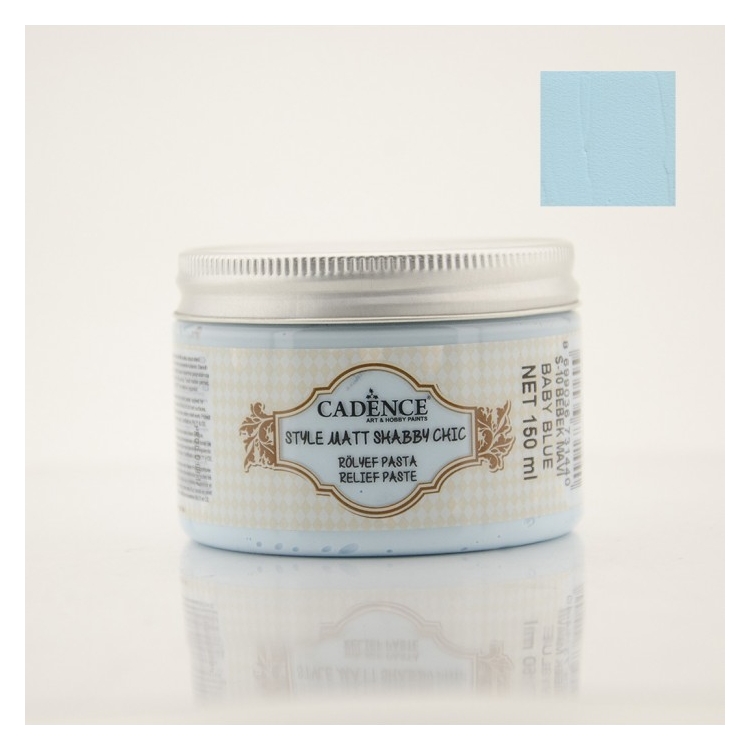 CADENCE EMBOSSED PASTE SHABBY CHIC 150 ML. - BABY BLUE S-10 - Image 1