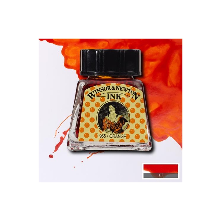 W&N CALLIGRAPHY INK 14 ML - ORANGE 1005449 - Image 1