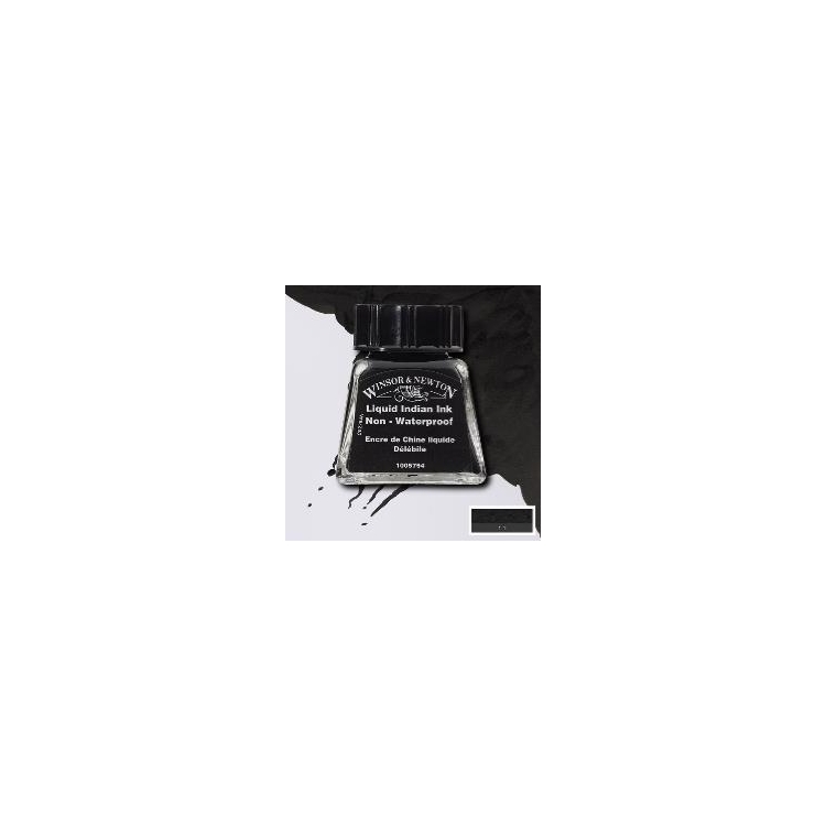 100754-146925 W&N CALLIGRAPHY INK 14 ML - LIQUID INDIAN INK 1005754 - Image 1