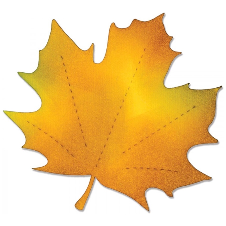 SIZZIX BIGZ CUTTING DIES - LEAF, MAPLE - Image 1