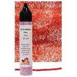 DAILY ART UNIVERSAL 3D CONTOUR WITH GLITTER 25 ML - RED