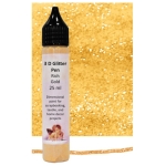 DAILY ART UNIVERSAL 3D CONTOUR WITH GLITTER 25 ML - SOLID GOLD