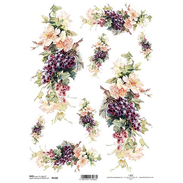 1102 ITD COLLECTION DECOUPAGE RICE PAPER A4 - R1102 - Image 1