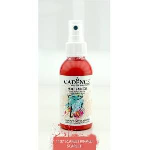 110700-141451 CADENCE SPRAY PAINT FOR TEXTILES 100 ML. - SCARLET 1107 - Image 1