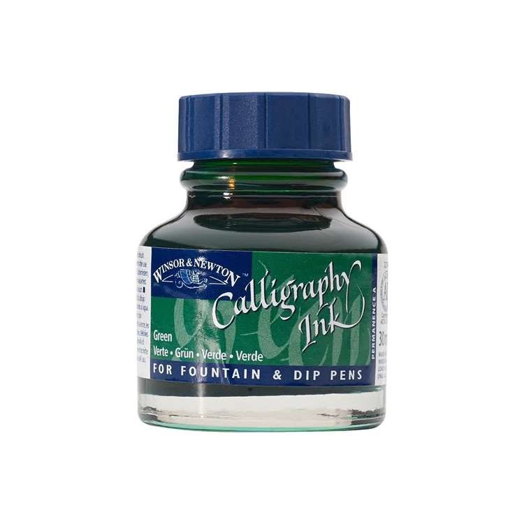 111289-92152 W&N CALLIGRAPHY SHOWER 30 ML - GREEN - Image 1