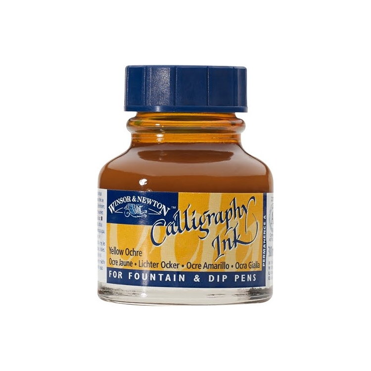 W&N CALLIGRAPHY INK 30 ML - OCHRE YELLOW - Image 1