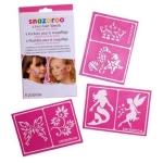 SNAZAROO FACE PAINT TEMPLATES 6 PCS. - GIRLS