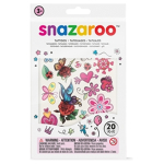 SNAZAROO TEMPORARY TATTOOS 20 PCS. ASSORTED GIRLS