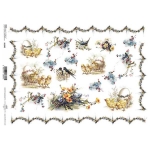 ITD COLLECTION DECOUPAGE RICE PAPER A4 - R1342