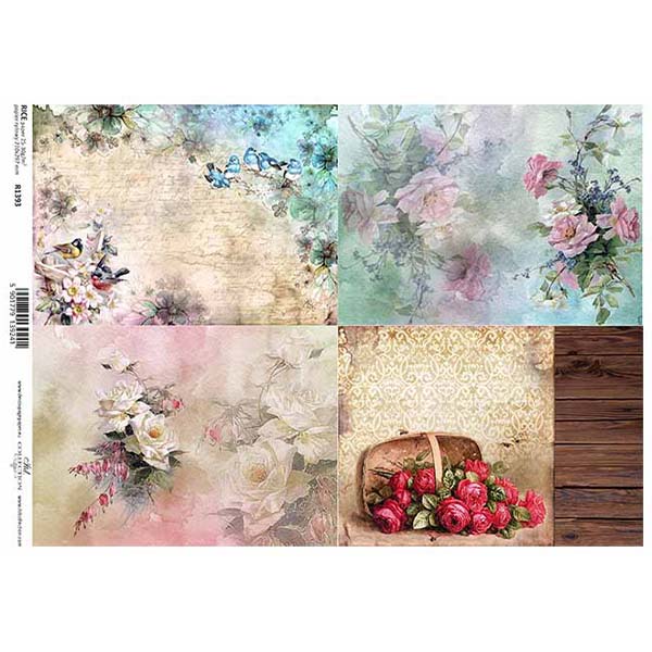 1393 ITD COLLECTION DECOUPAGE RICE PAPER A4 - R1393 - Image 1